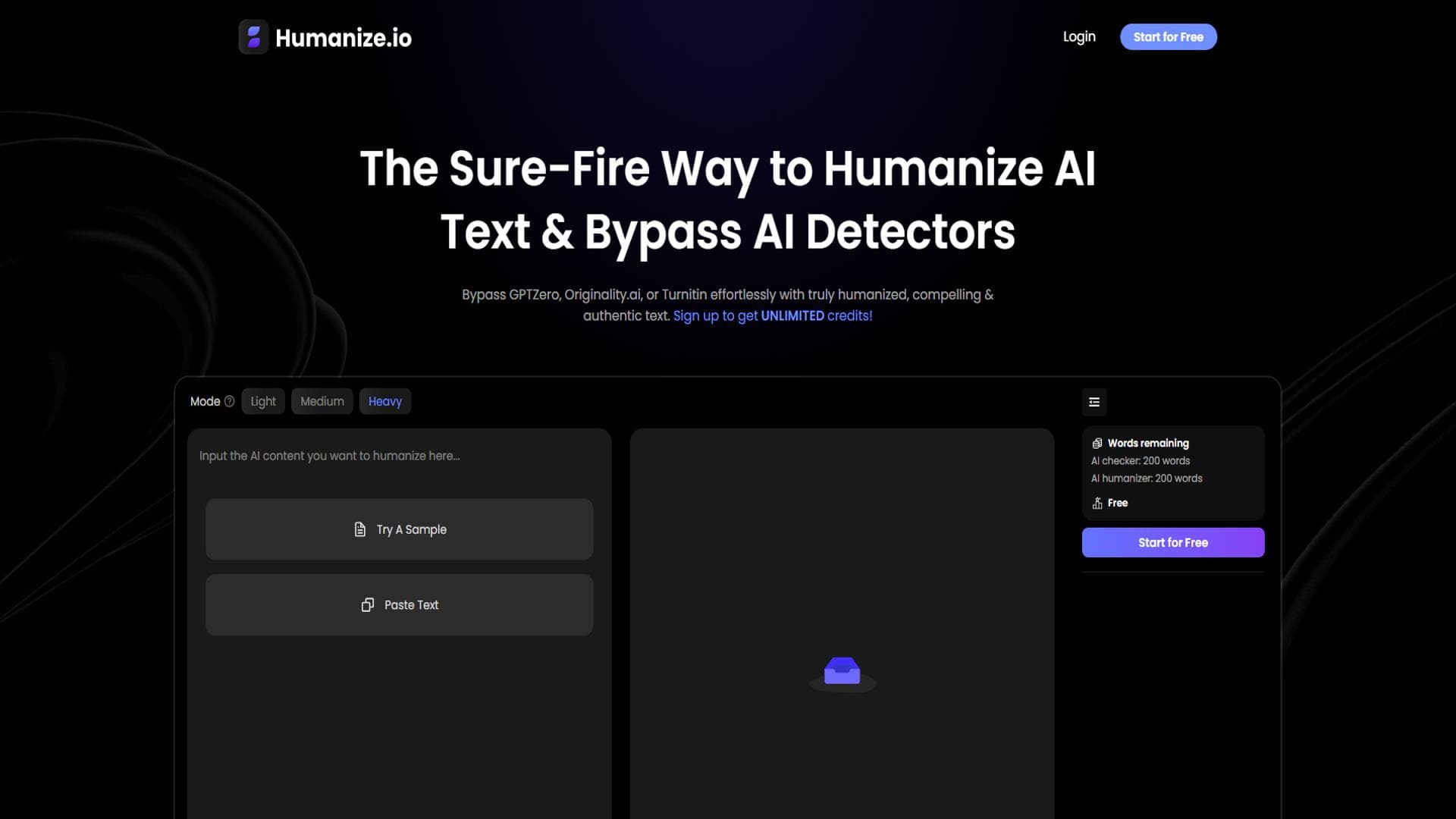 Humanize AI | UNLIMITED Free Words | Humanize.io
