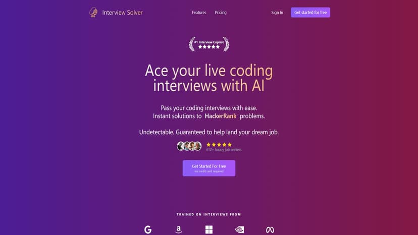 Interview Copilot - Interview Copilot 是一个基于 AI 的工具，可以帮助你轻松通过 FAANG 等公司的技术面试。无论是 LeetCode、HackerRank 还是 CoderPad 面试，我们都能提供一键解决方案。