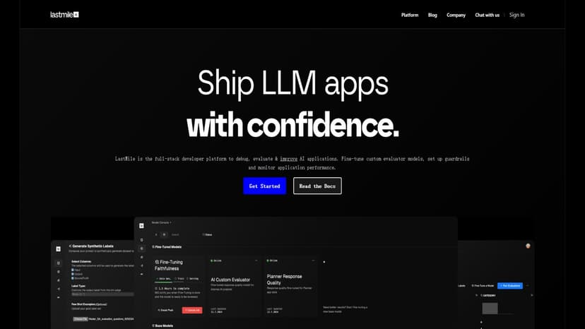 LastMile AI - LastMile AI 是一个全栈开发者平台，用于调试、评估和改进AI应用。