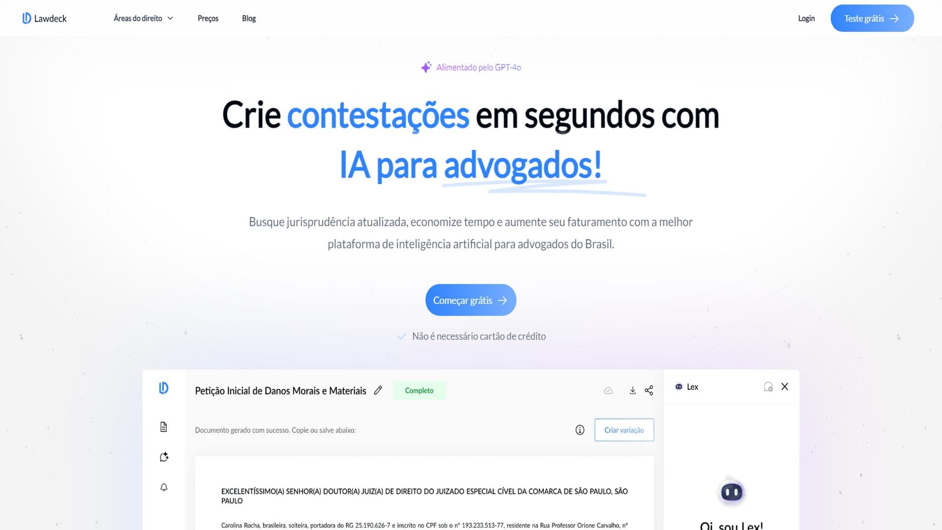 Lawdeck | Inteligência Artificial para Advogados