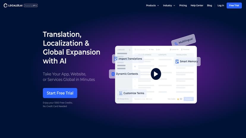 Locales.ai - 通过AI驱动的本地化服务提升您的全球影响力。
