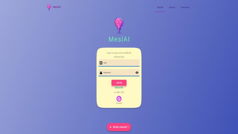 MeslAI - MeslAI允许用户与任何名人AI角色进行语音通话，探索各种有趣话题。
