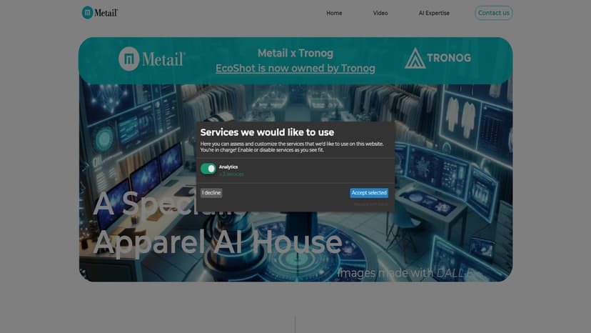 Metail EcoShot - Metail EcoShot帮助时尚品牌在24小时内从3D设计到销售，使用真实模特图像。