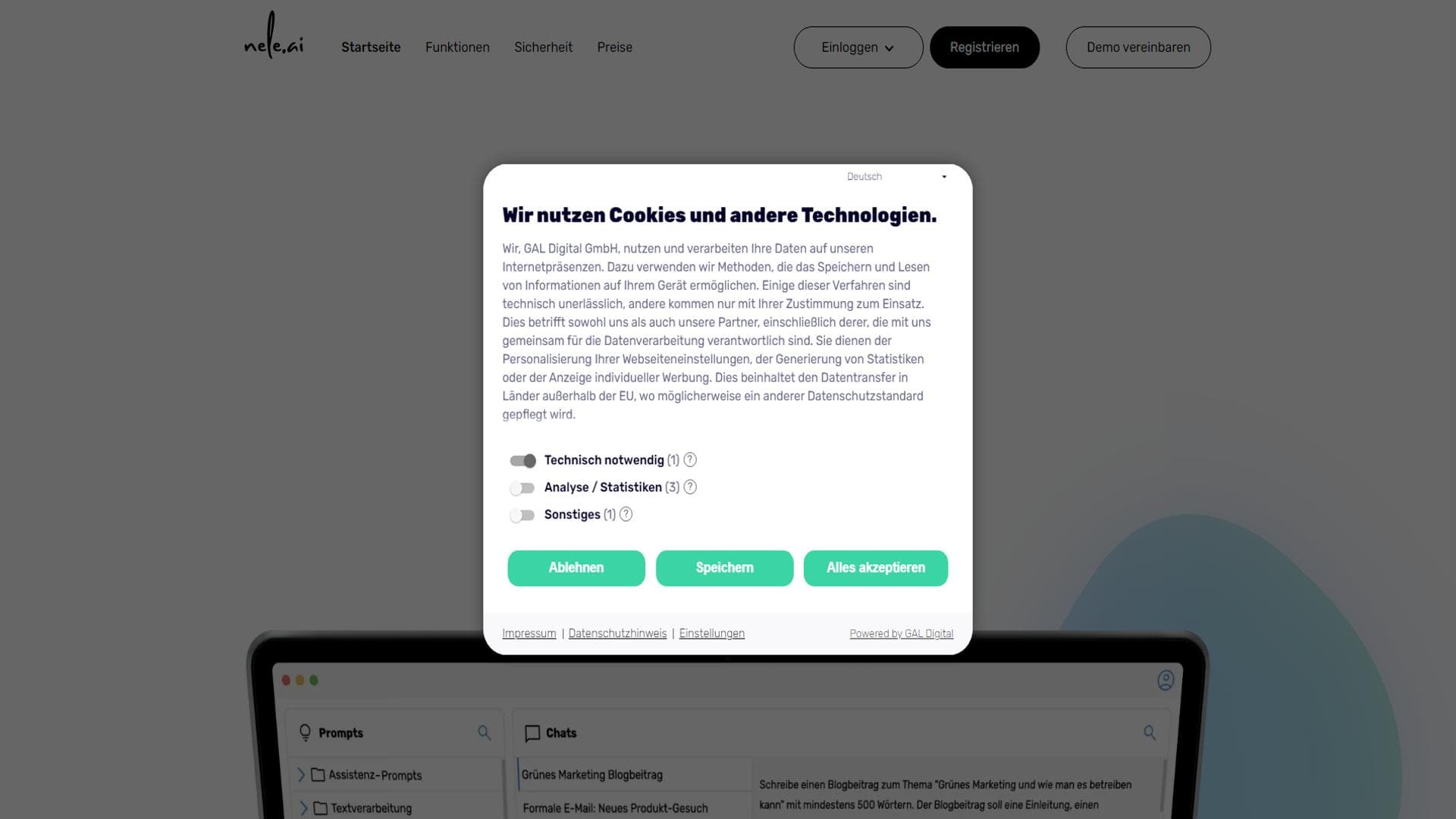 nele.ai - Sichere kÃ¼nstliche Intelligenz / KI fÃ¼r Unternehmen