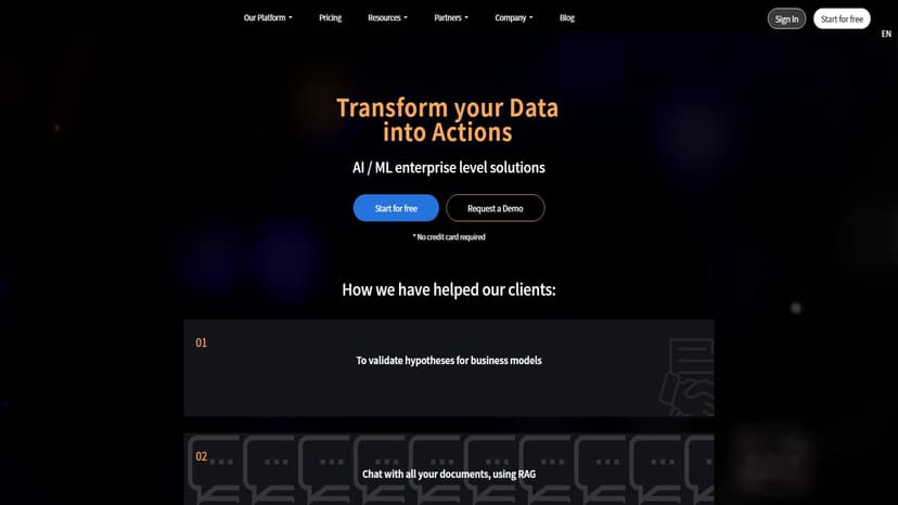 NextBrain AI - NextBrain AI 提供用户友好的机器学习工具，无需编码即可为企业提供无代码AI解决方案。
