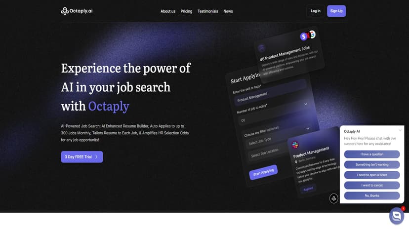 Octaply.ai - Octaply.ai，智能求职助手，自动投递职位申请。