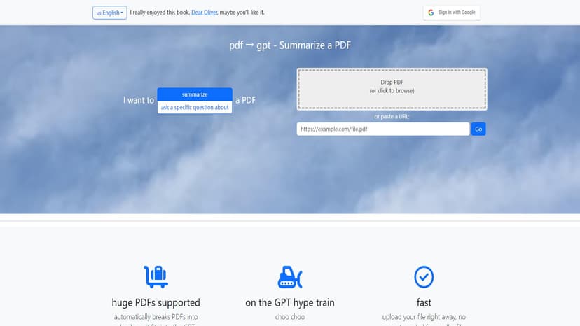 pdf2gpt - 自动提取PDF内容汇总，精准高效。