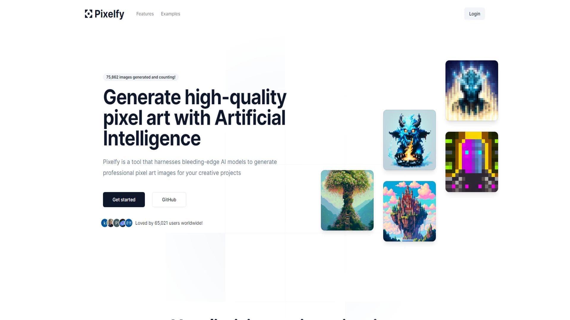 Pixelfy | 使用人工智能创建出色的像素艺术图像