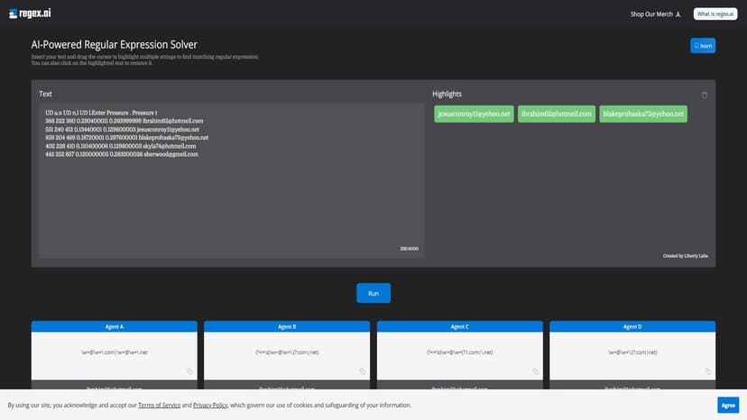 Regex.ai - 使用Regex.ai自动生成正则表达式，轻松优化您的数据提取工作流程。