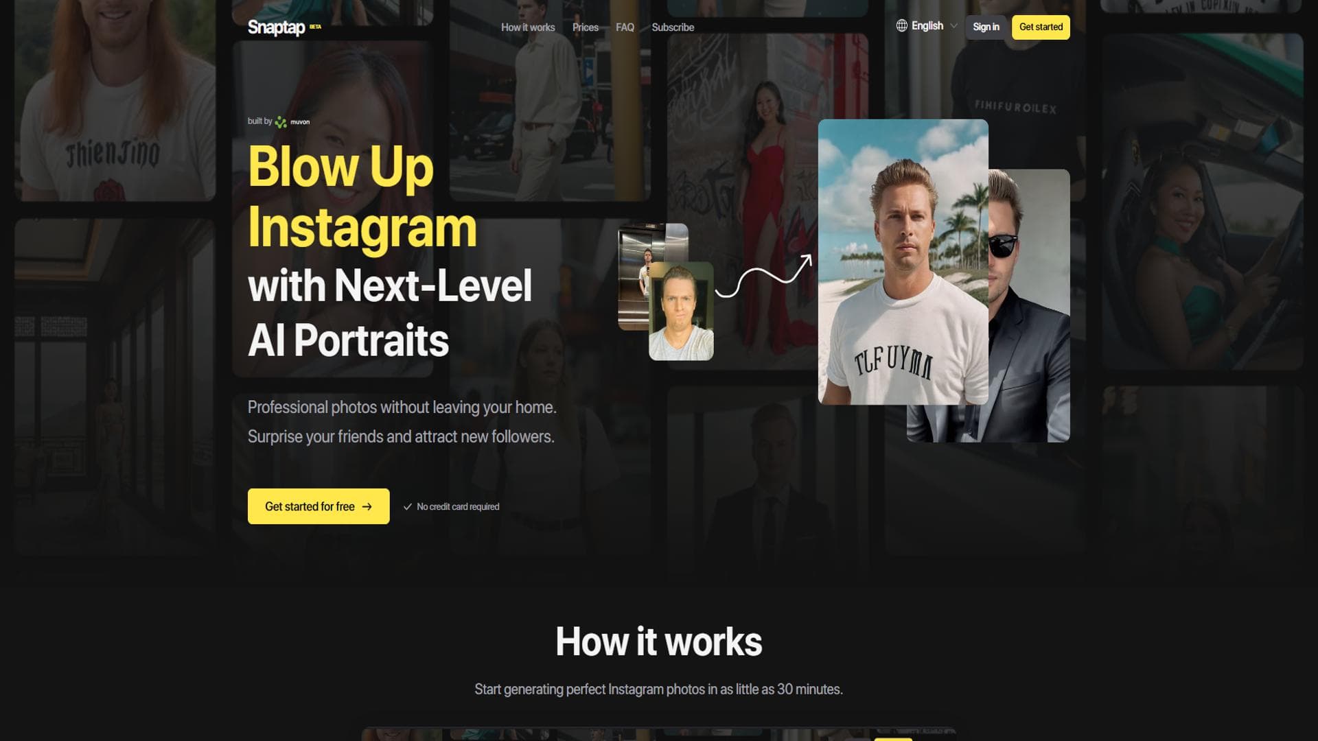 Snaptap: 在家使用AI技术进行Instagram拍摄