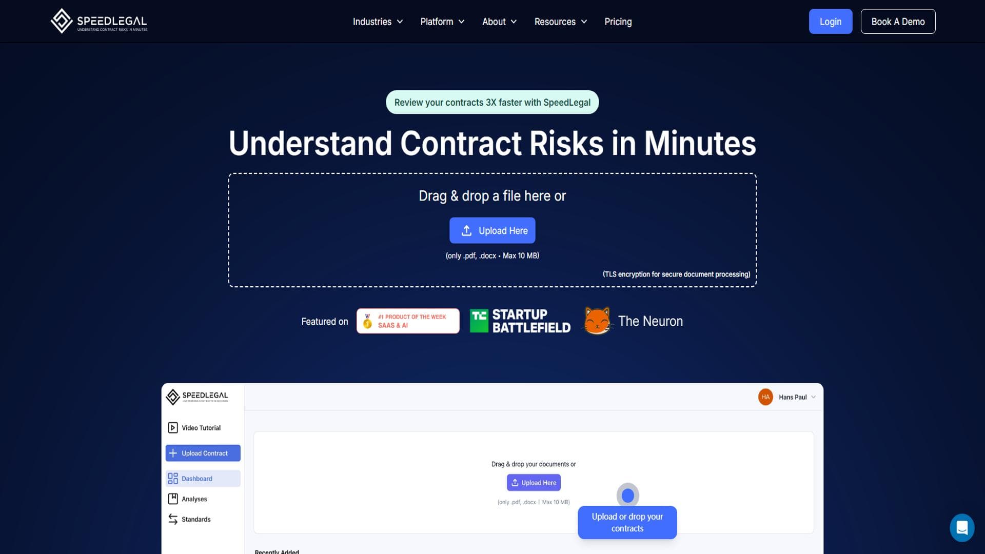 SpeedLegal - Your Personal AI Contract Paralegal