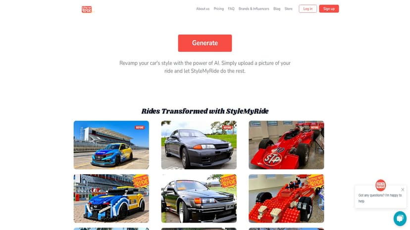 StyleMyRide.ai - 通过AI技术，轻松上传汽车照片，自动生成风格改造方案。