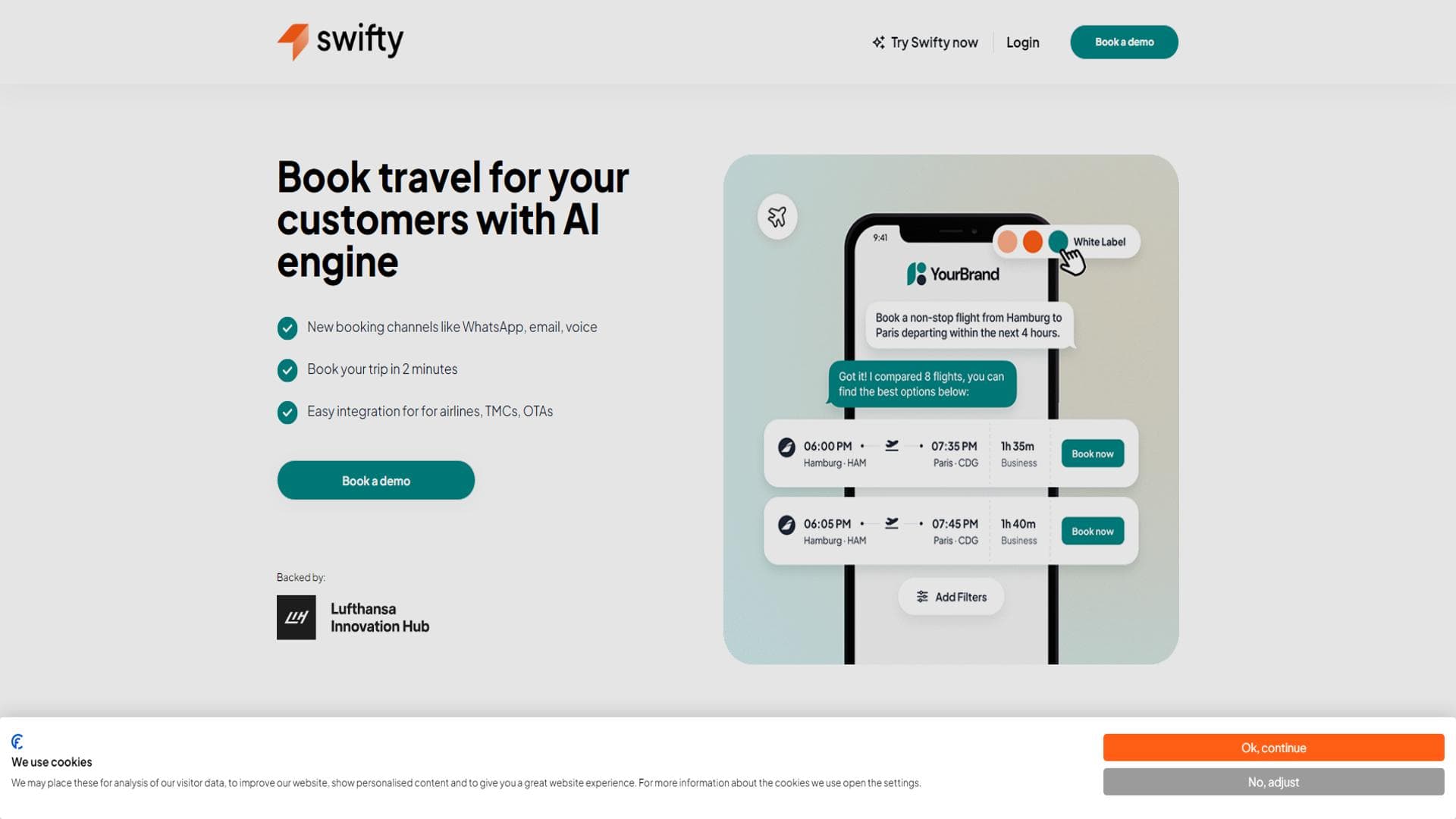 Swifty - Your AI travel booking engine