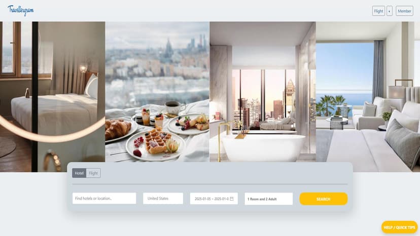 Travellergram - Travellergram通过智能定价算法帮助旅行者获取酒店、航班和旅游的最优惠价格。