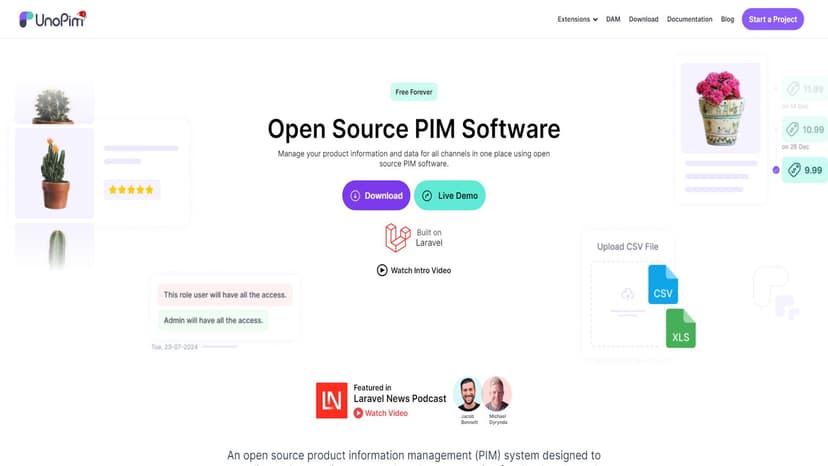 UnoPim - UnoPim是一款免费开源的产品信息管理软件，适用于中小企业。