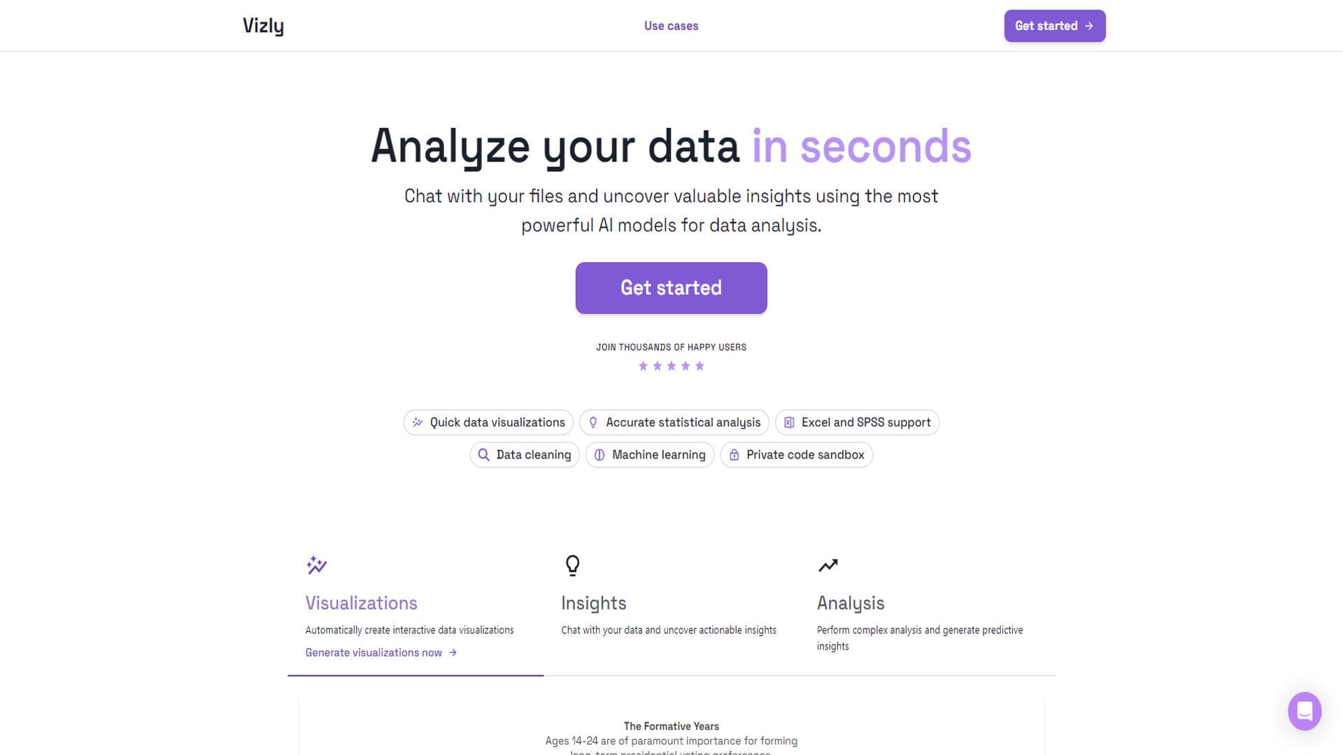 Vizly | 您的AI数据分析师