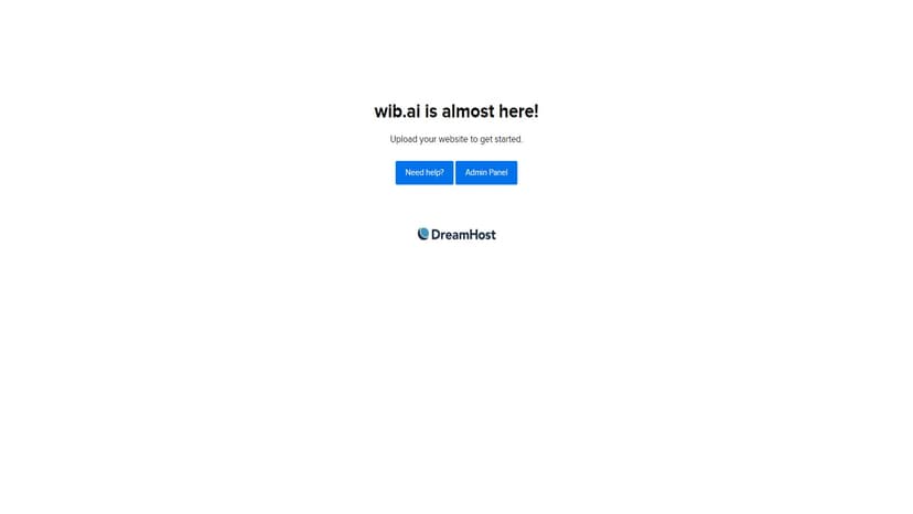 wib.ai - wib.ai的网站尚未上传，等待启动。