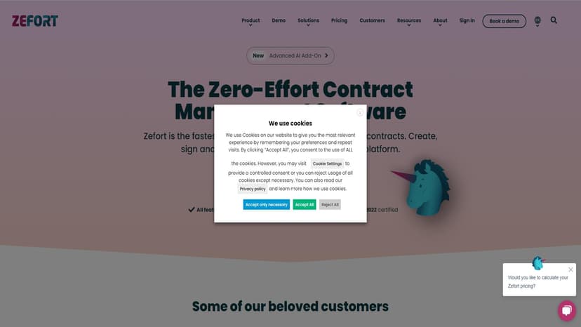 Zefort - Zefort是一款强大的合同管理软件。签署、存储和与团队共享合同变得轻松易行。设置提醒并使用强大的搜索功能。