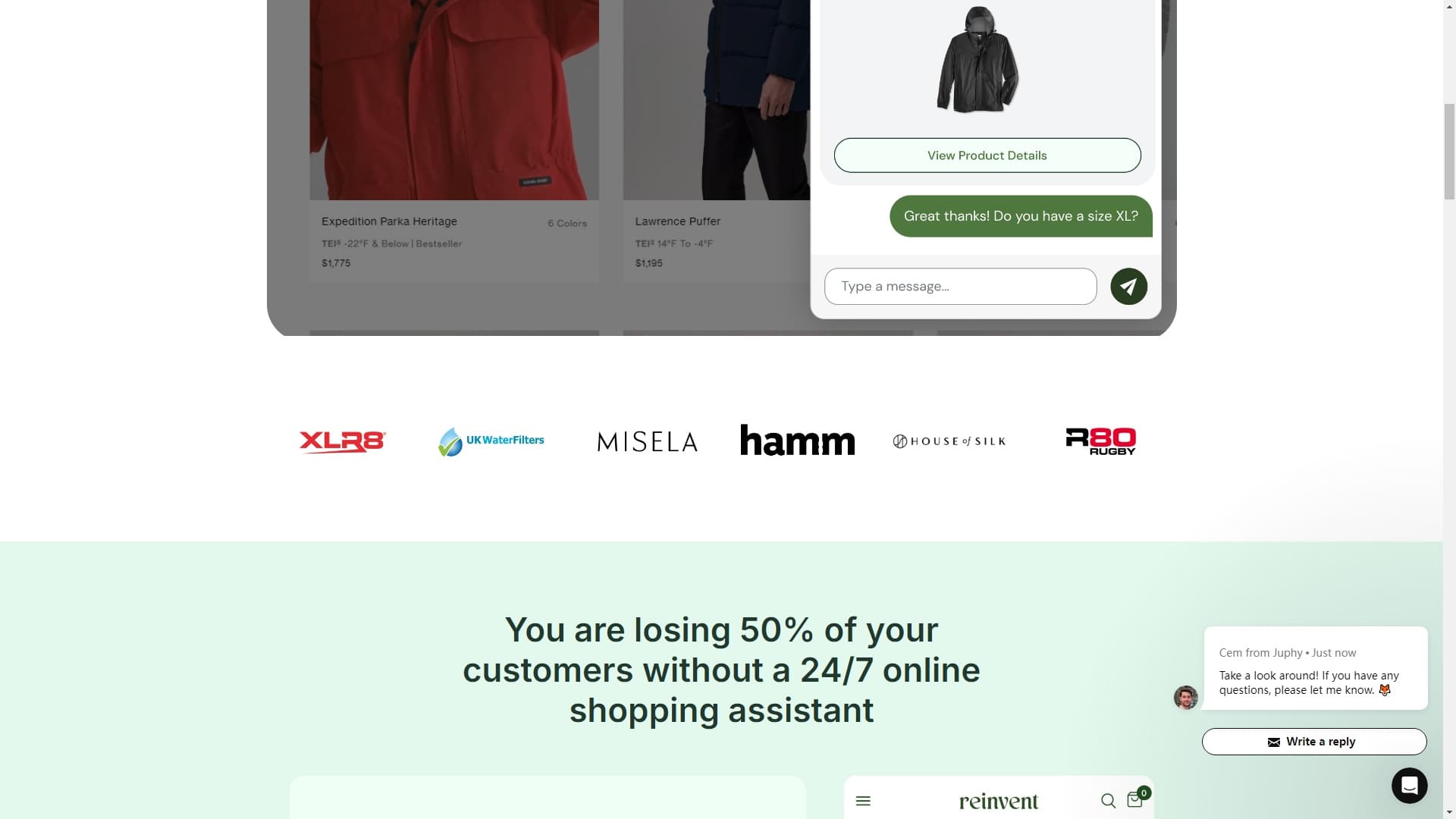 Juphy: 24/7 AI Sales Assistant for Shopify Stores
